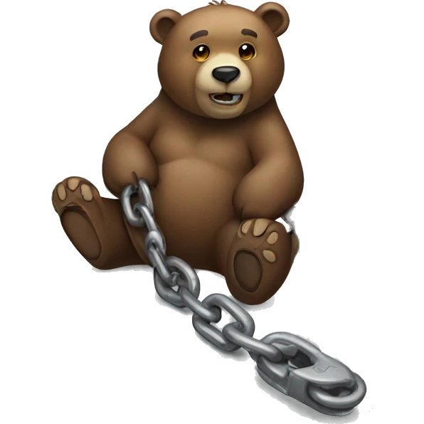  bear with chain  emoji
