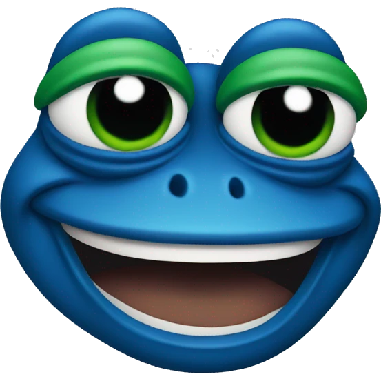 blue pepe the frog emoji