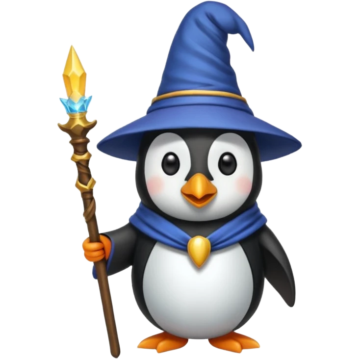 Penguin Wizard emoji