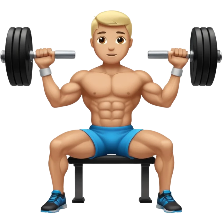 Dumbbell pressure level movement on bench emoji
