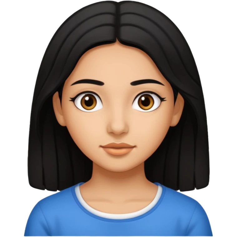 Fait une fille de 15 ans tunisienne avec les cheveux noir lisse emoji