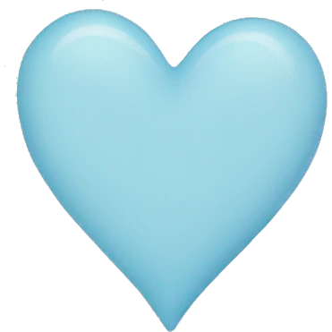 light blue heart emoji