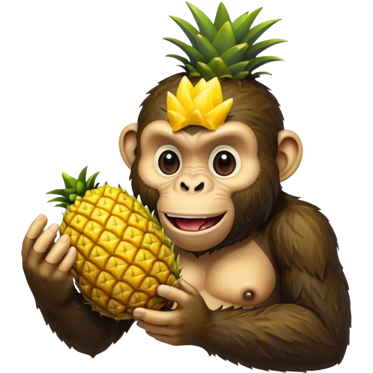 Ape pineapple  emoji