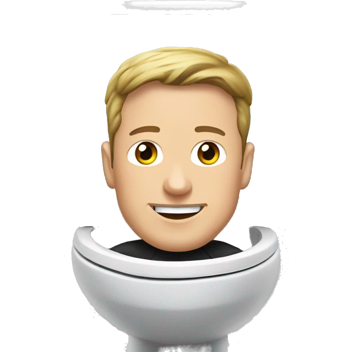 skibidi toilet with elon musk hea emoji