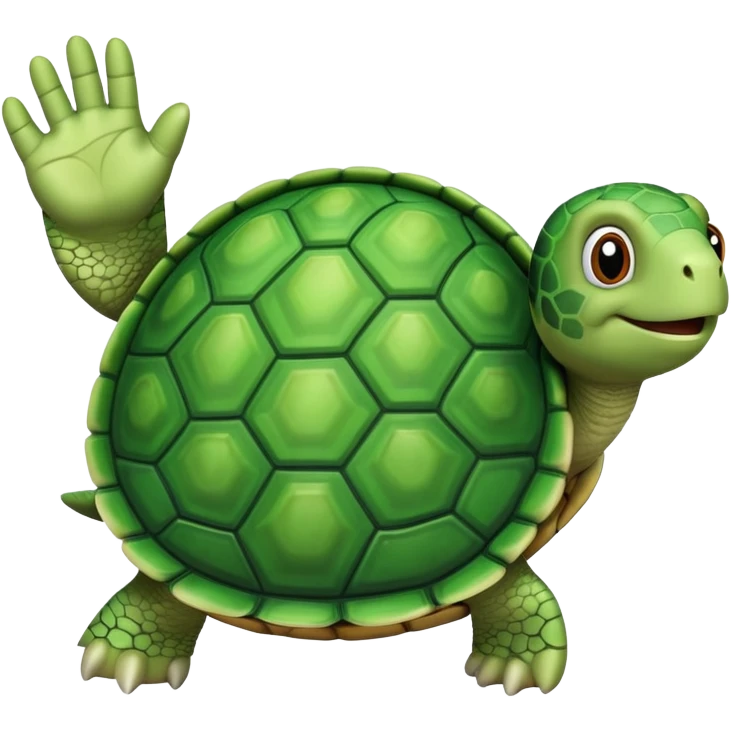 waving turtle emoji