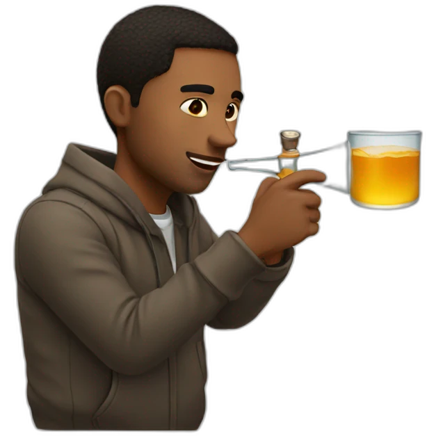 Doing shots emoji