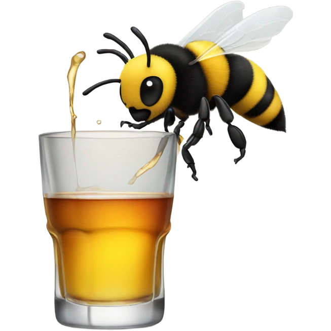 Bumblebee drinking whiskey  emoji