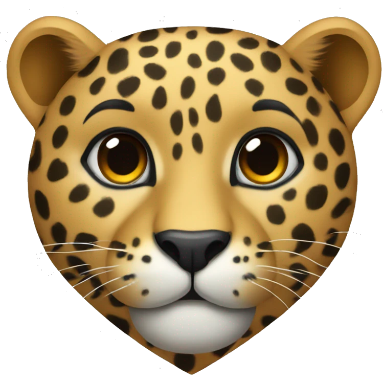 Leopard heart emoji