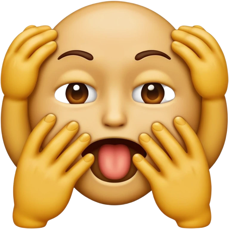 emoji choking itself with its hands  emoji