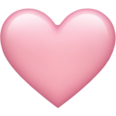 A light pink heart emoji