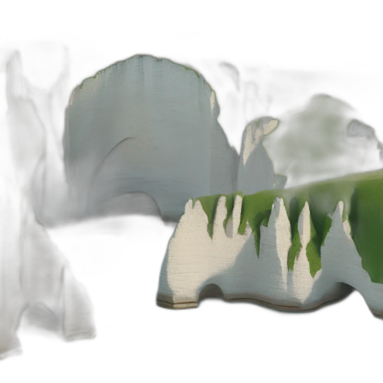 etretat cliffs emoji