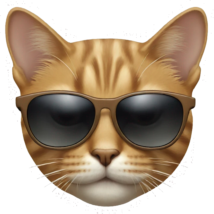 Cat with sunglasses emoji