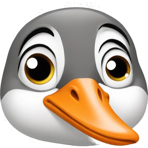 cartoon goose in gkase emoji