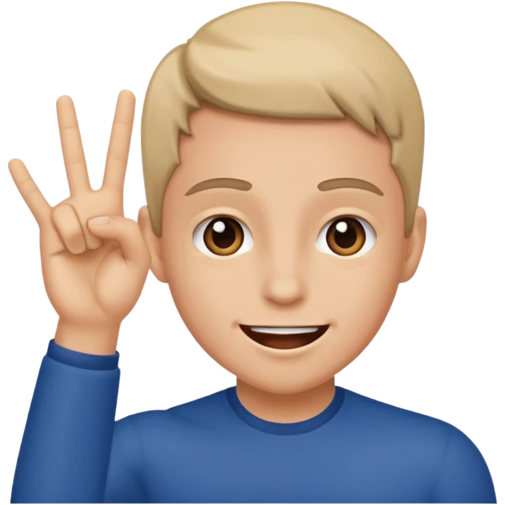 😆excited face like this with a hand next to it that is flexed towards the face emoji