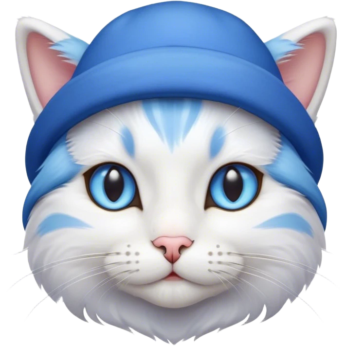 cat with a blue hat emoji