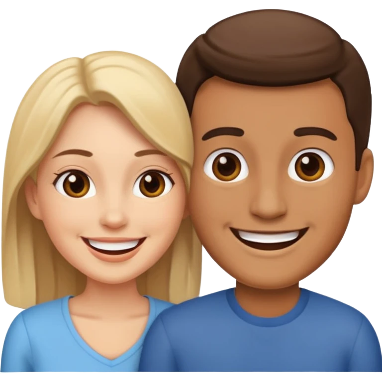 Married couple male and female emoji