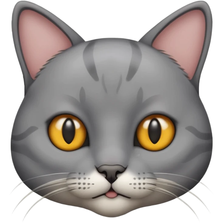 細い顔の猫 emoji