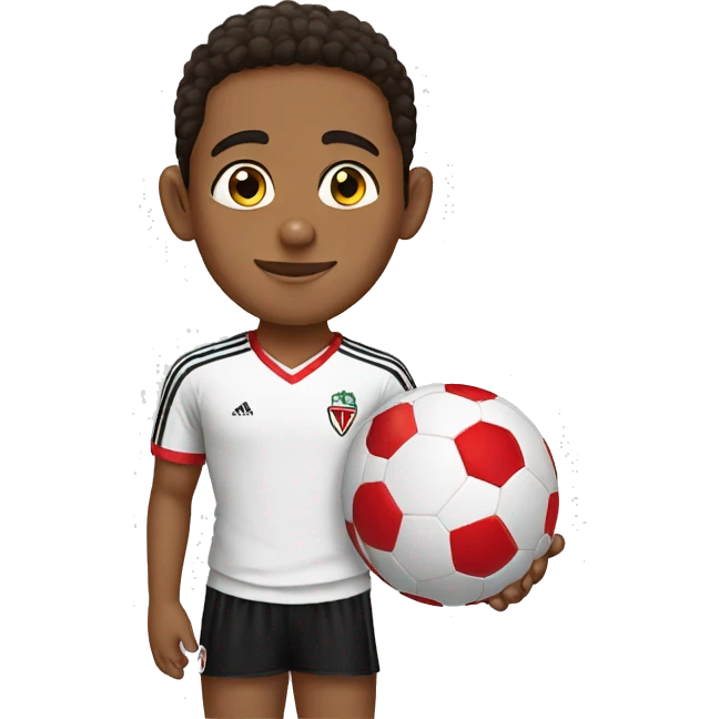 Boy who wears Egyptian's football club Zamalek Jesry emoji