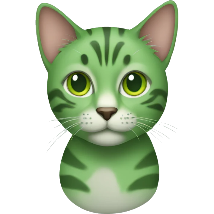 green cat emoji