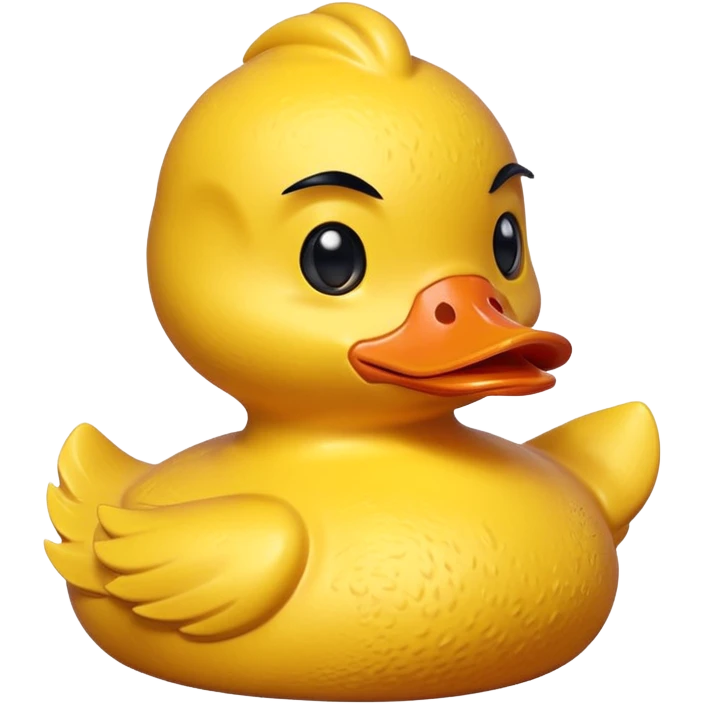 Angry rubber duck emoji
