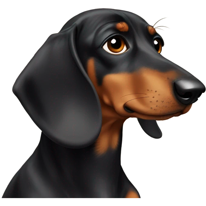 Sad daschund emoji