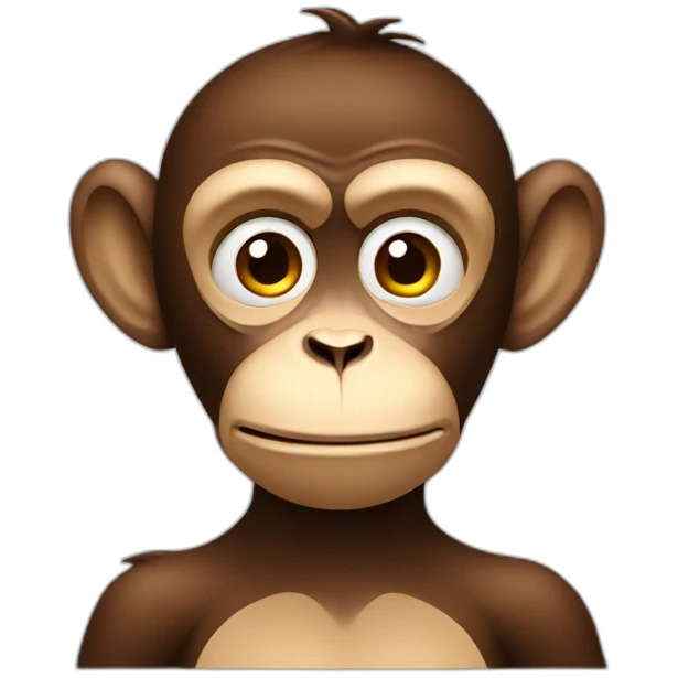 bored monkey emoji