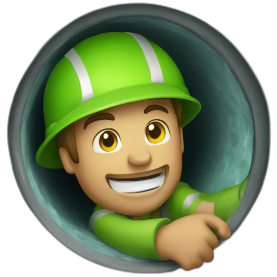 Slide in a sewer emoji