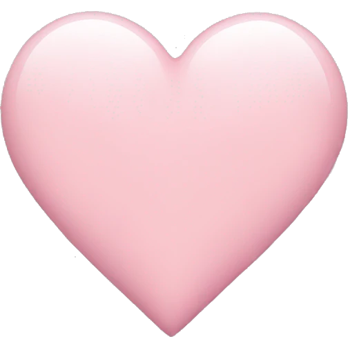 light pink heart emoji