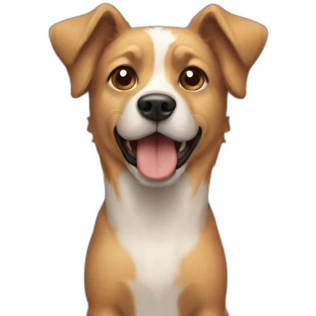 Chien sur chat emoji