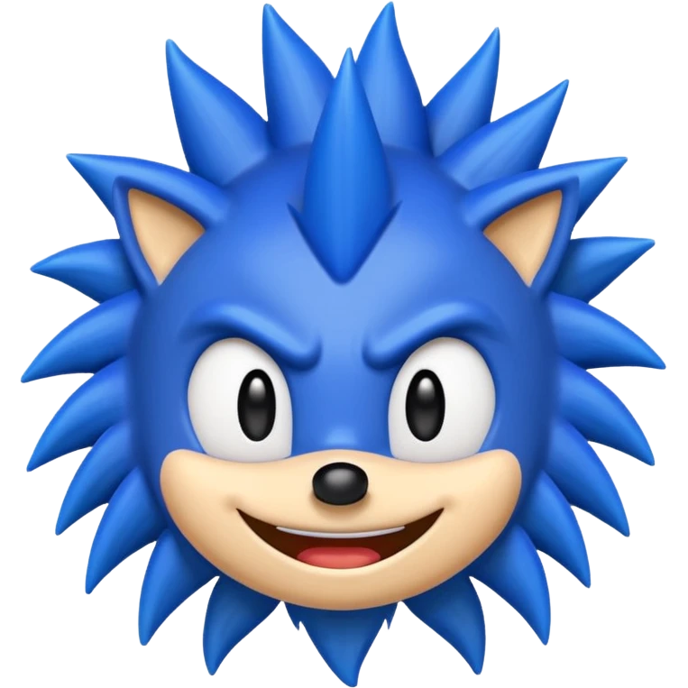 Sonic emoji well made like the original one without any mistakes emoji