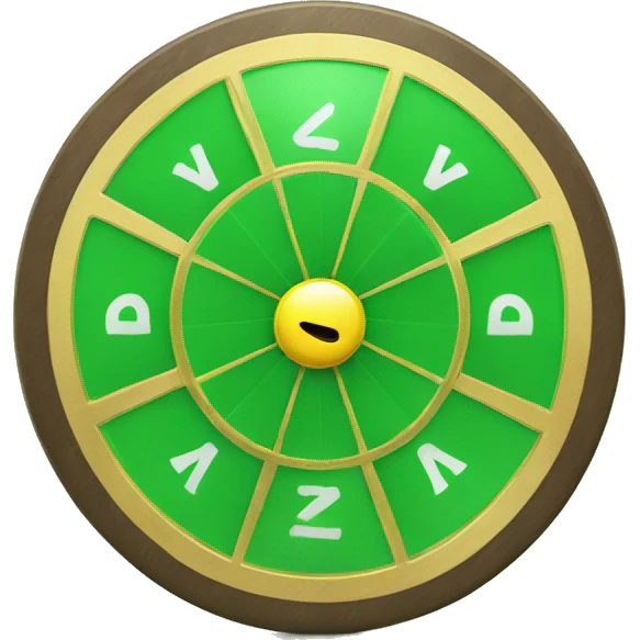 green spin wheel and win emoji