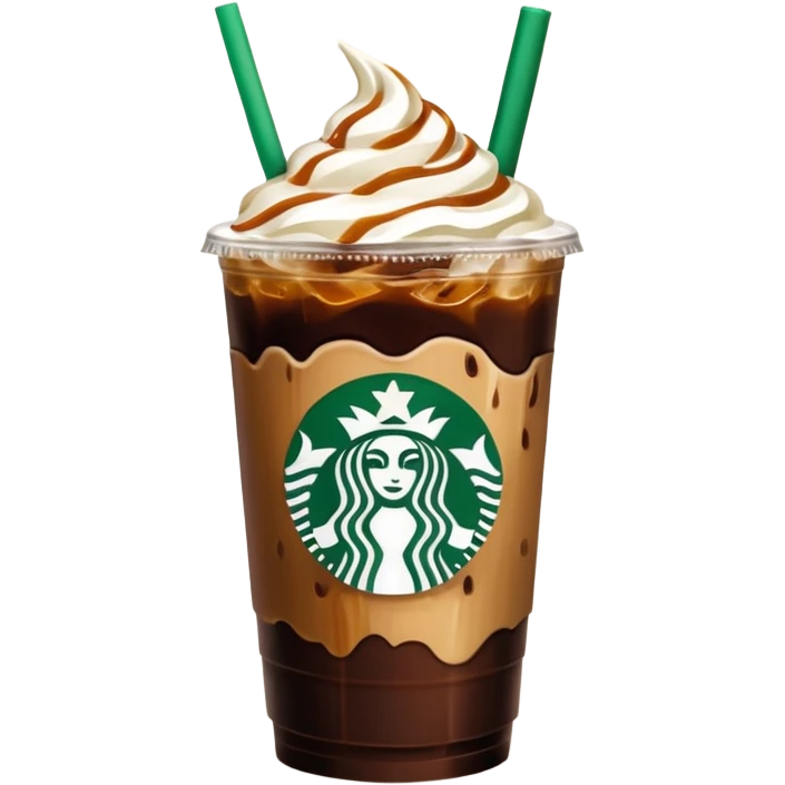 Starbucks iced coffee with Dubai chivalry bar with green filling and burn Khalifa  emoji