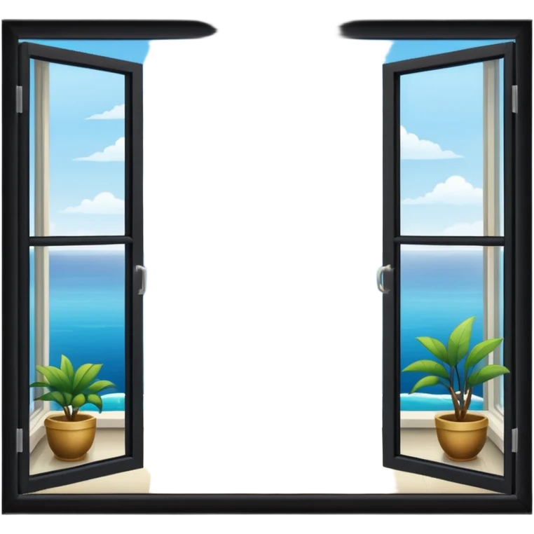 window apartment with sea view emoji