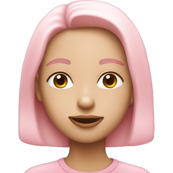 Light pink heart eyes emoji