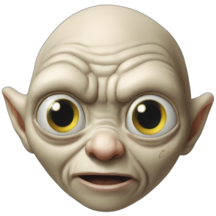 Gollum coeur dans les yeux emoji