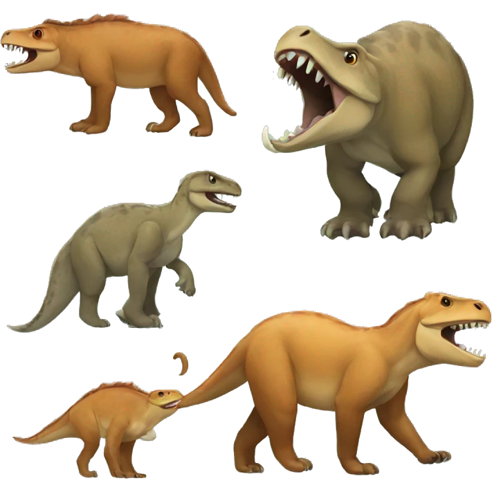 Prehistoric animals emoji