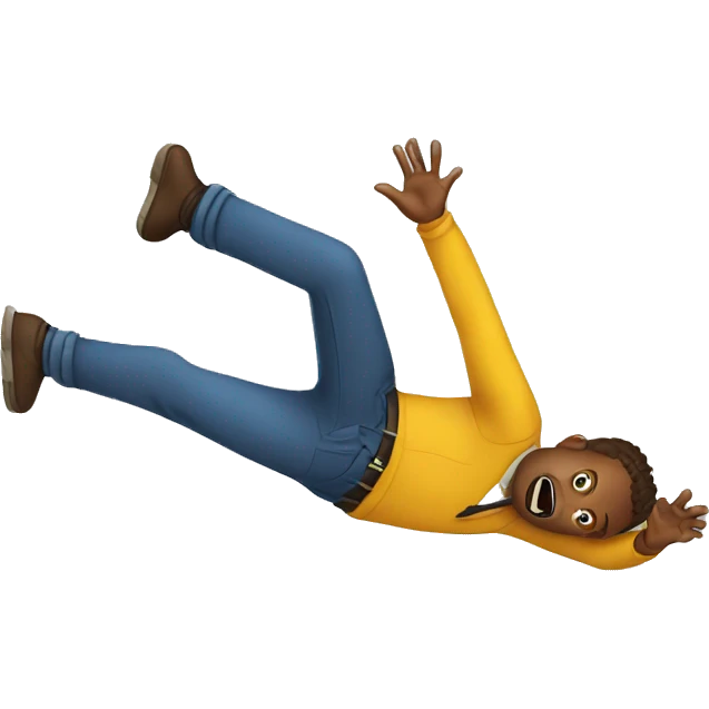 Person falling emoji