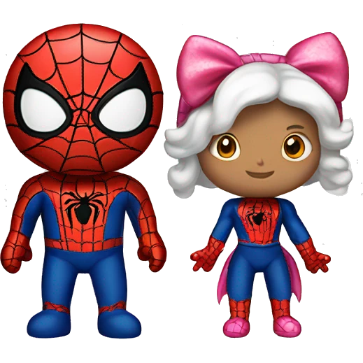 Spiderman and hello kitty  emoji
