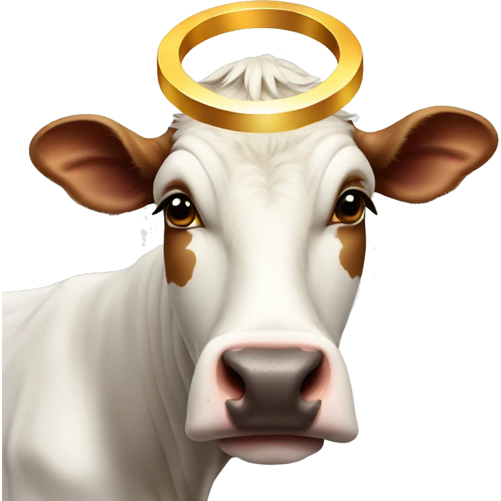 cow with halo on head emoji