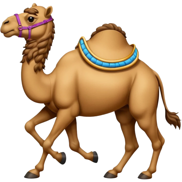 camel running a race  emoji