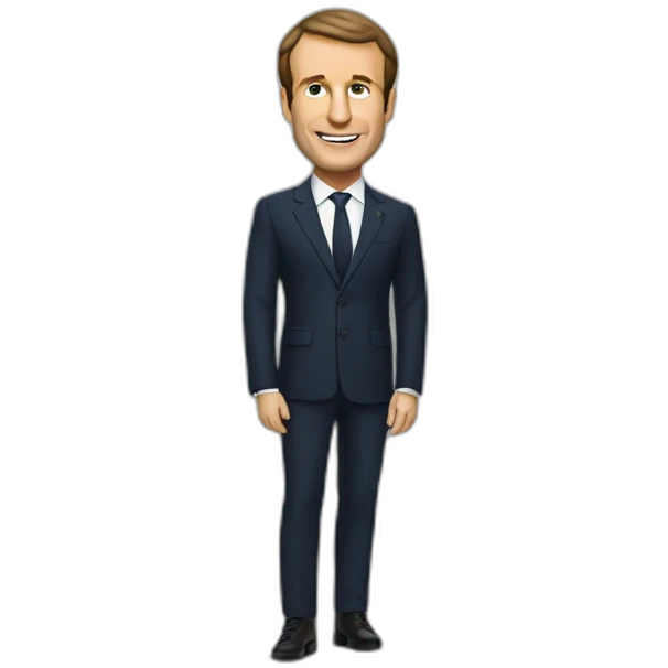Macron en caleçon emoji