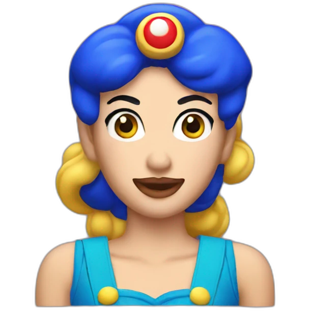 super mario drag queen emoji