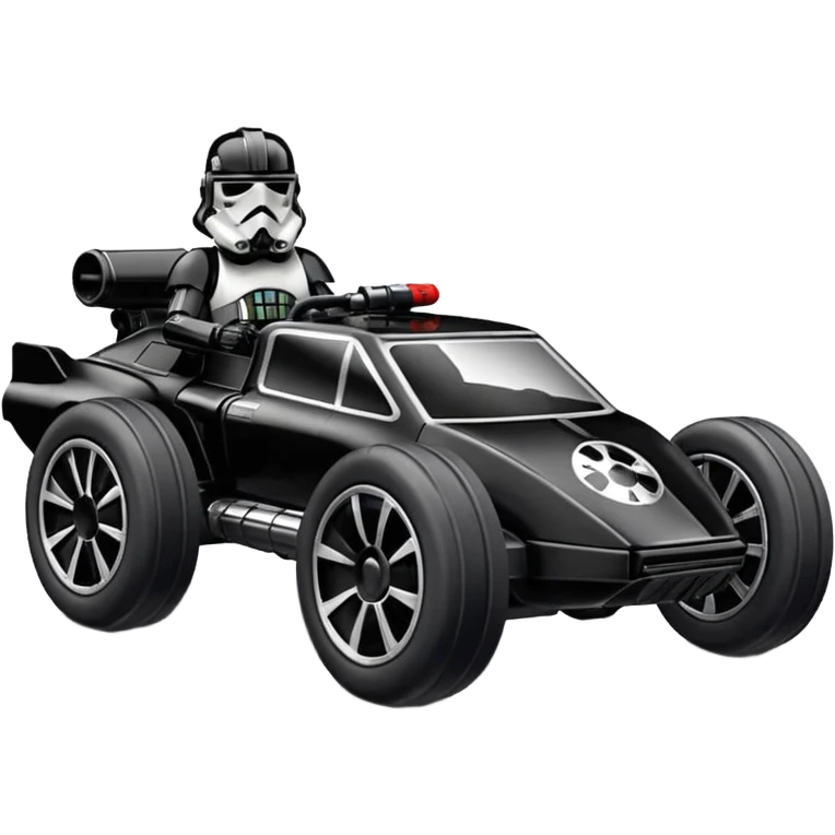 Hot wheel.Star Wars racer verse death trooper. 1car emoji