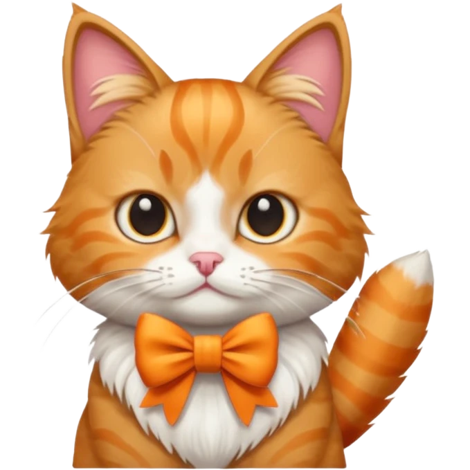 Cat with a bow emoji
