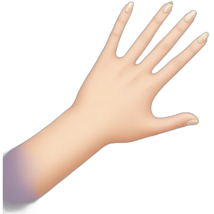 Hand with manicure  emoji