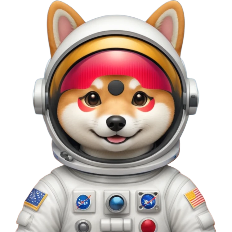shiba dog astronaut emoji