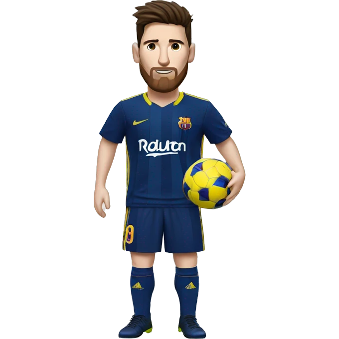Messi con la camiseta de boca emoji