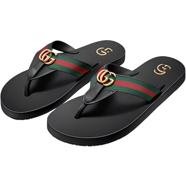 Gucci flip flops emoji