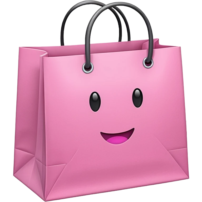 pink girly shopping bag emoji