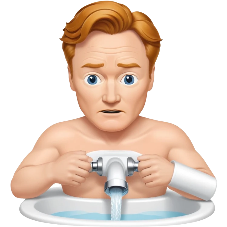conan obrien using a bidet emoji